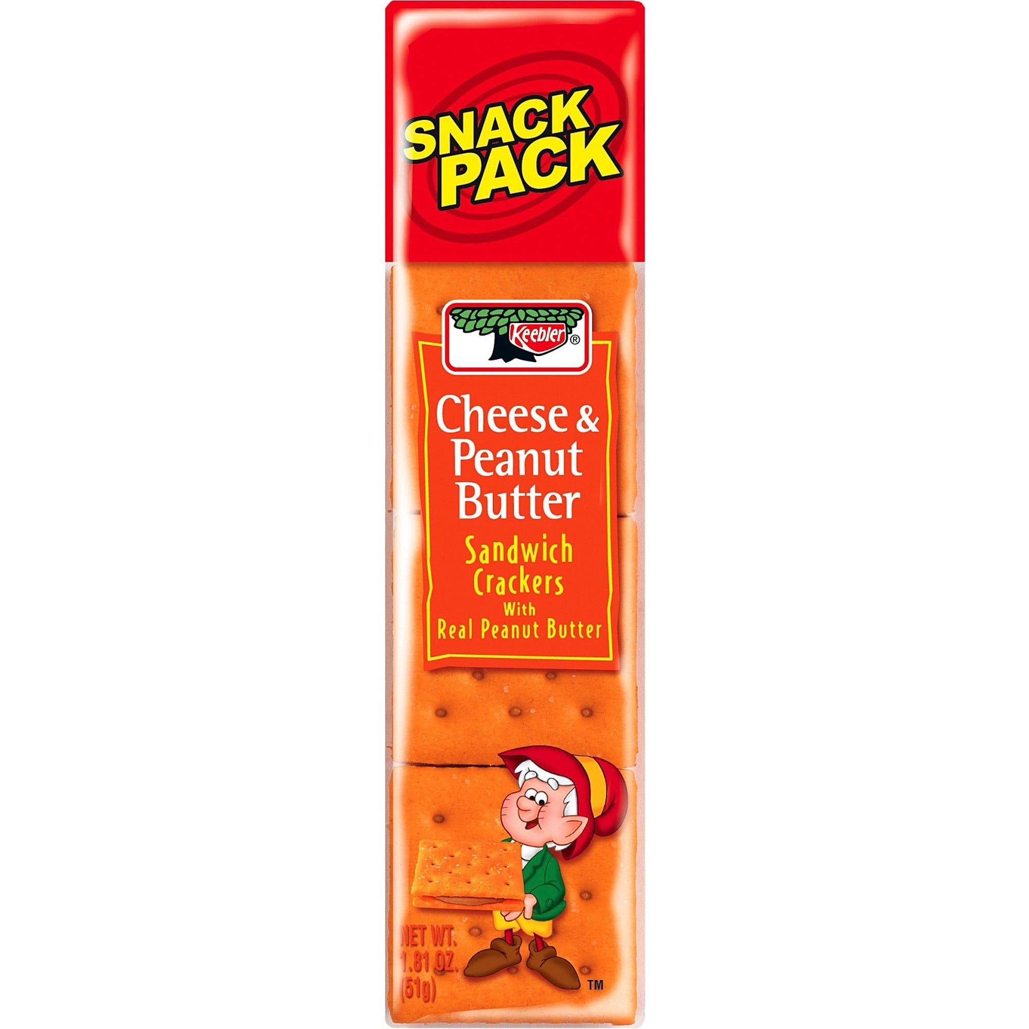 Keebler Cheese and Peanut Butter Sandwich Crackers – Born In The USA Snacks