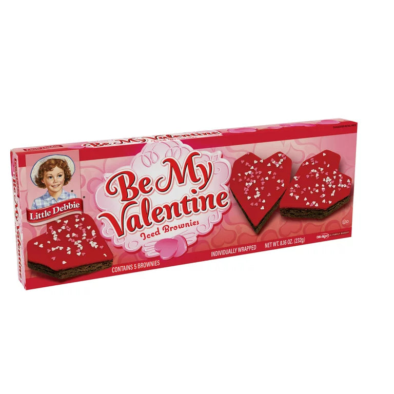 LD Be My Valentine Iced Brownies family packs