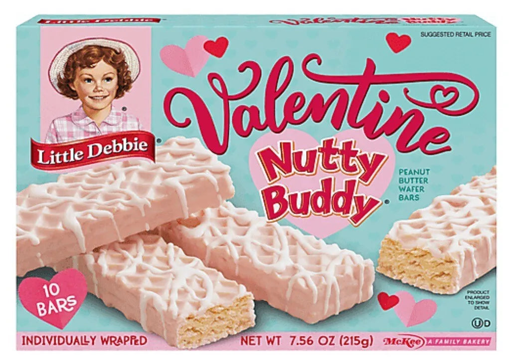 LD Be My Valentine Nutty Buddy wafer bars family packs